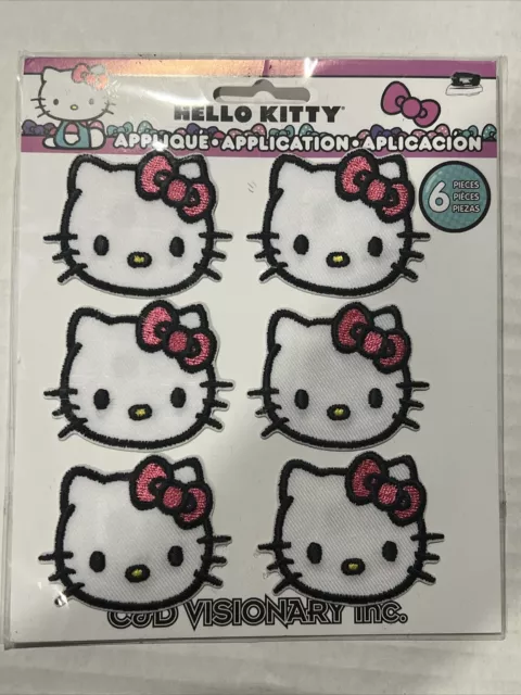 HELLO KITTY IRON On Patches Embroidered Set of 5 Loungefly Hello