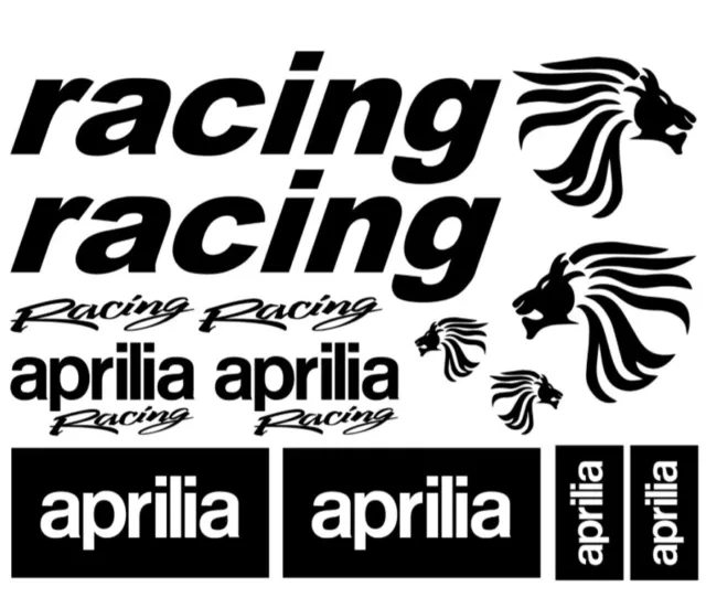 Aprilia Racing Motorrad Aufkleber Dekor Sticker Set Tuning Auto