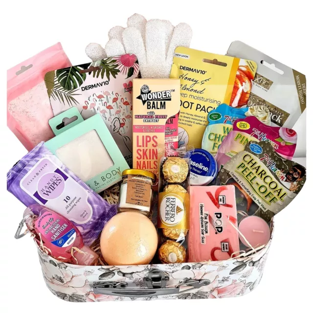 pamper Hamper Gift Spa Box Set For Her Womens Personalised Birthday Wellness