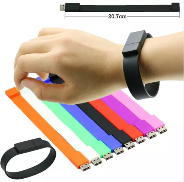 Chiavetta USB Bracciale IN 7 Top Colori, Morbido Silicone Flash Drive