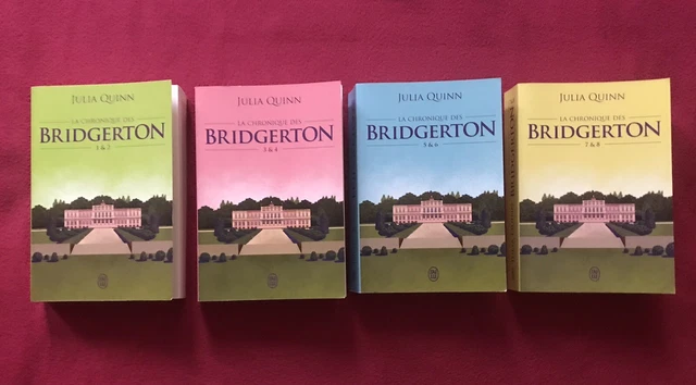 LA CHRONIQUE DES BRIDGERTON de Julia QUINN - 4 Tomes 1-2, 3-4, 5-6 et 7