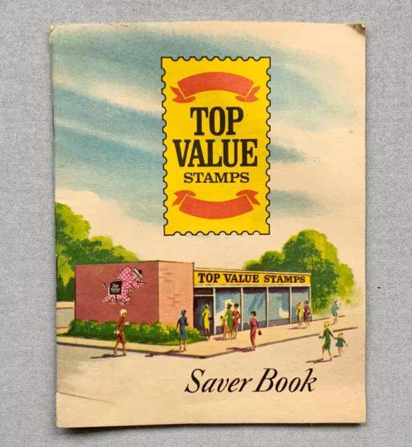 Vintage 1966 Large Unused Empty Top Value Stamps Saver Book