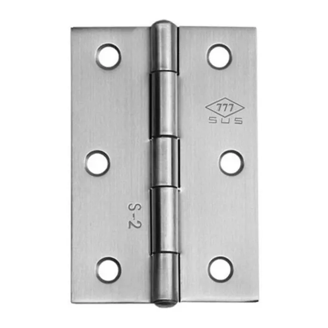 3pcs Cabinet Gate Closet Door 3-inch Long Stainless Steel Butt Hinge