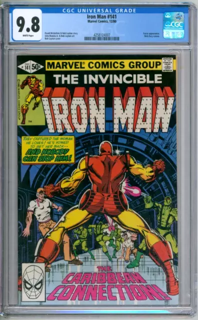 Iron Man 141 CGC Graded 9.8 NM/MT White Pages Marvel Comics 1980
