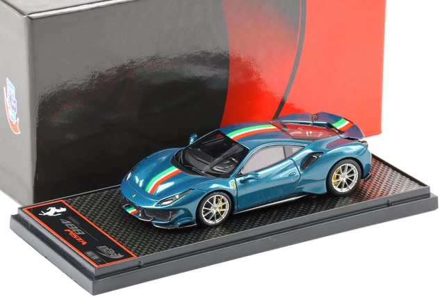 Ferrari 488 Pista 2018 BBR 1/43 Résine – Édition Limitée BBRC202FM – Matt Avus White