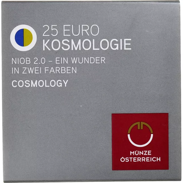 [#1162315] Monnaie, Autriche, Cosmologie, 25 Euro, 2015, Vienna, FDC, Bimétalliq