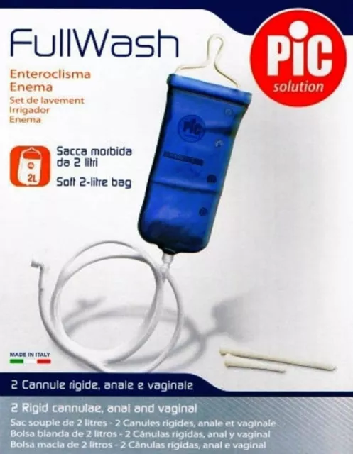 FullWash Home Enema Colonic Irrigation Kit Reusable Bag Detox 2L  NEW