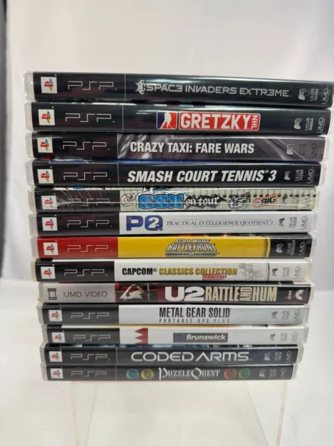 Lot of 13 PlayStation PSP Video Games Crazy Taxi Star Wars Battlefield Metal PQ2