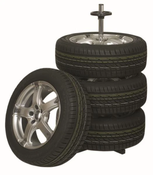 Support Jantes Cartrend Avec Housse - Pour Pneus Jusqu'à 225mm - Rangement Garage Anti-Poussière