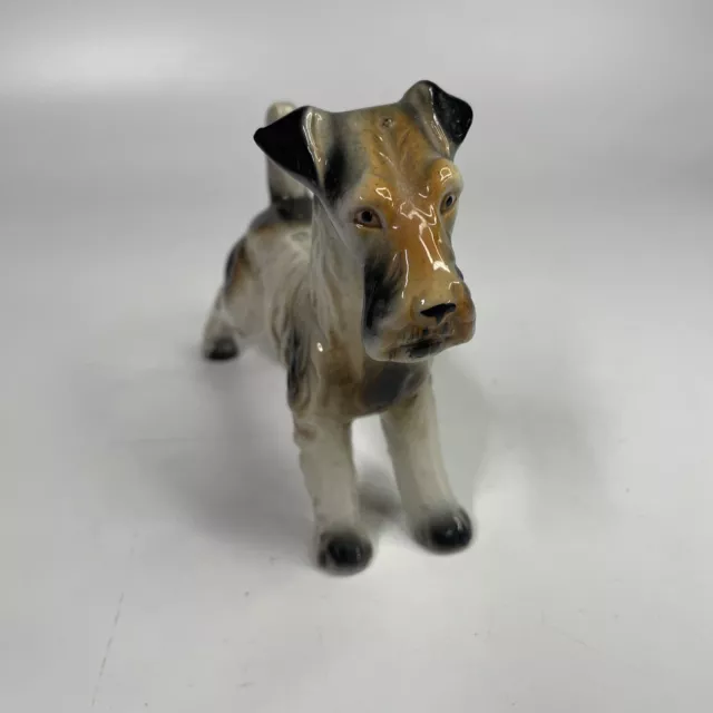 Vintage Airedale Fox Terrier Dog Figurine