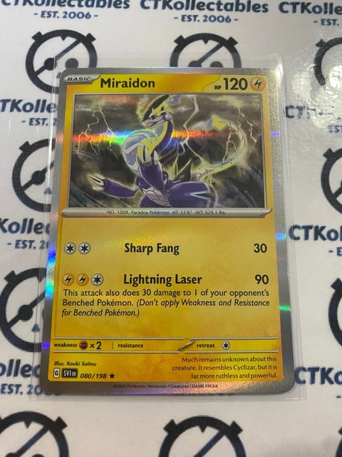 Miraidon 080/198 Pokemon Holo 2023 Scarlet And Violet