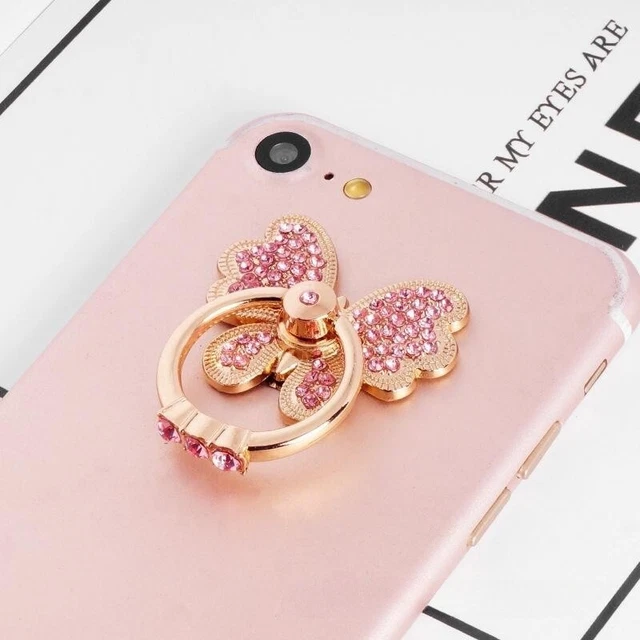 Metal phone bracket phone finger ring bracket paste cartoon cute