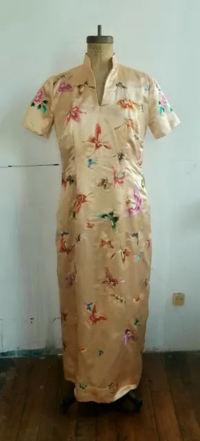 Handmade silk Qipao style dress