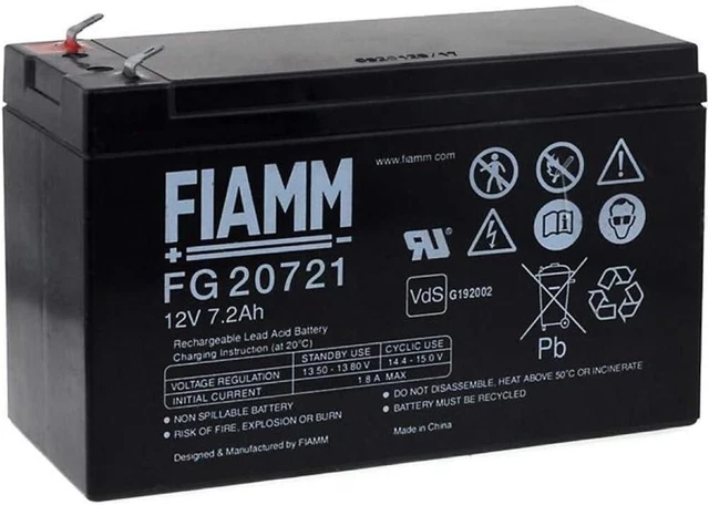 Batteria FIAMM FG20721 12V 7.2Ah - Per Inverter E Applicazioni Elettriche