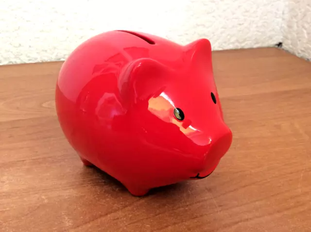 Spardose Sparschwein Sparbüchse Spar Schwein Keramik Geschenk Reklame