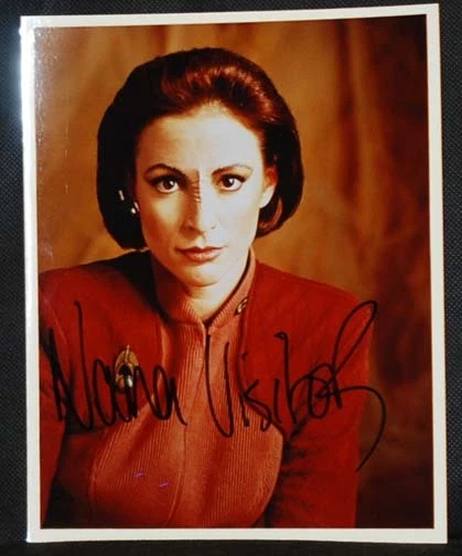 Nana Visitor (Kira ) Star Trek Deep Spazio 9 Autografo