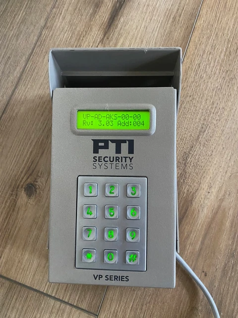 Pti Security Systems vp Series keypad
