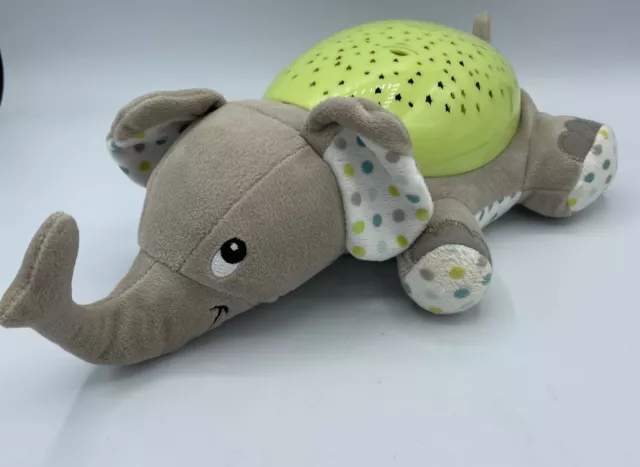 SwaddleMe Slumber Buddies Grey Elephant Soother Lights Up Multicolor Music Sound