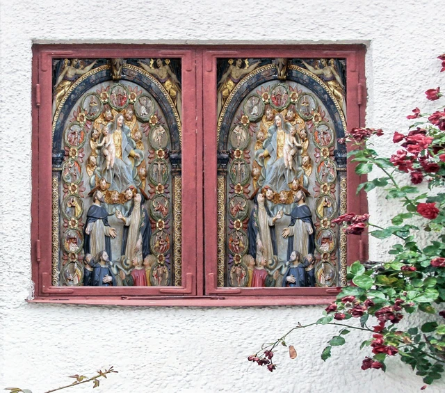 3D Religious Style D02 Window Film Print Sticker Cling Stained Glass UV Block Am