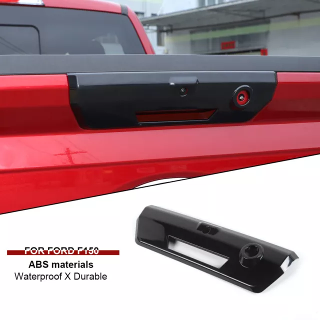 Black Rear Tailgate Door Handle Shell Cover Trim Accessories For Ford F150 2021+