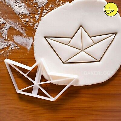 Origami Boat cookie cutter | paper boats sailor nautical wedding favors biscuit