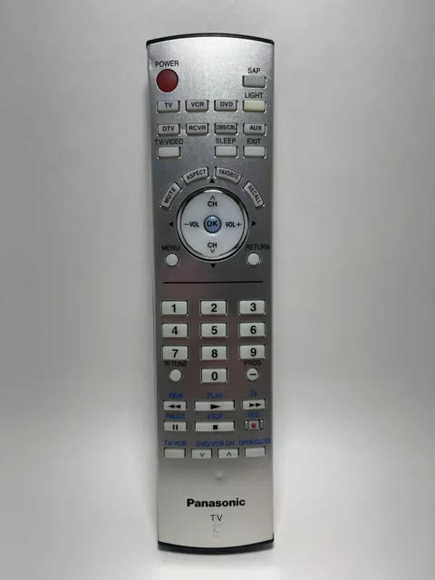 Genuine OEM Panasonic EUR7627Z60 TV Remote Control for TH-50PX50 42PD50 37PX50