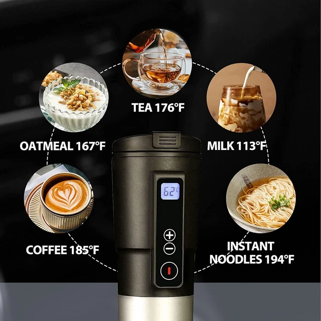 Smart Temperature Control Travel Coffee Mug Electric Heated Travel Mug 4