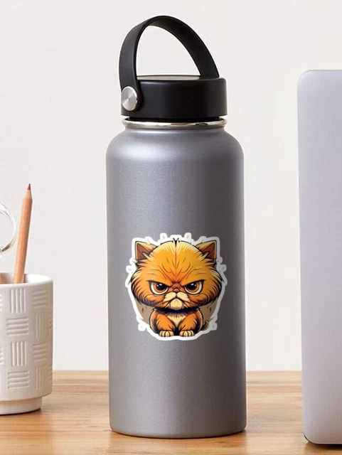 Angry Cat Sticker Decal Adhesive Label Emblems Label Vinyl Stickers