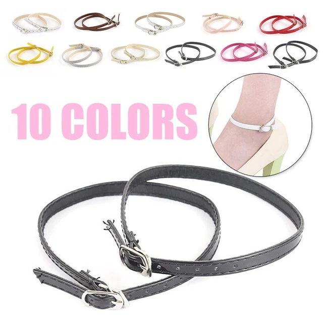 Women Shoe Strap Ladies Sandals Accessories Detachable 1 pair Metal buckles Belt