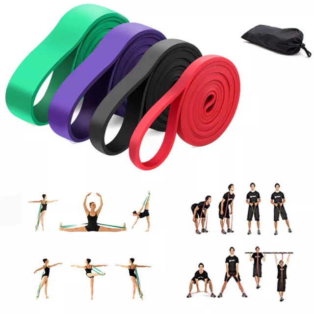 Fitness Heavy Duty Resistance Bands Assisted Pull Up Band Power Lifting Exercise