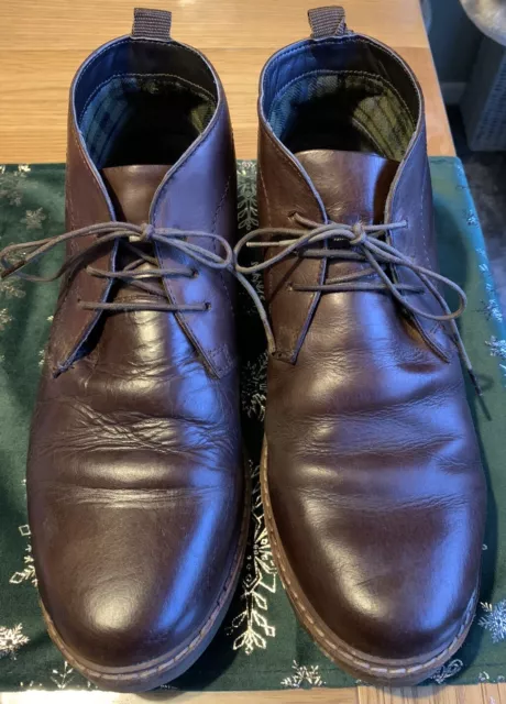 WAXY FINISH LEATHER Chukka Boots - NEXT. Size 9 £10.00 - PicClick UK