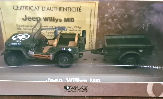 EDITIONS ATLAS COLLECTIONS 1/43 - Jeep Willys MB 1941 EUR 14,90 ...
