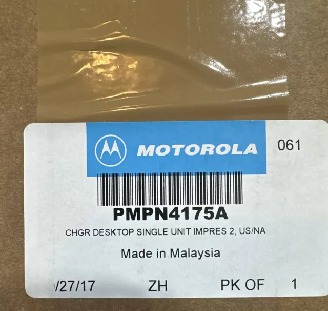 OEM Motorola PMPN4175A IMPRES2 Desktop Single-Unit Charger