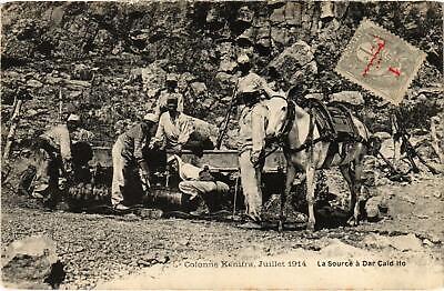 CPA AK Militaire MAROC Colonne Kenfira Juillet 1914 Source a Dar Caid (92381)