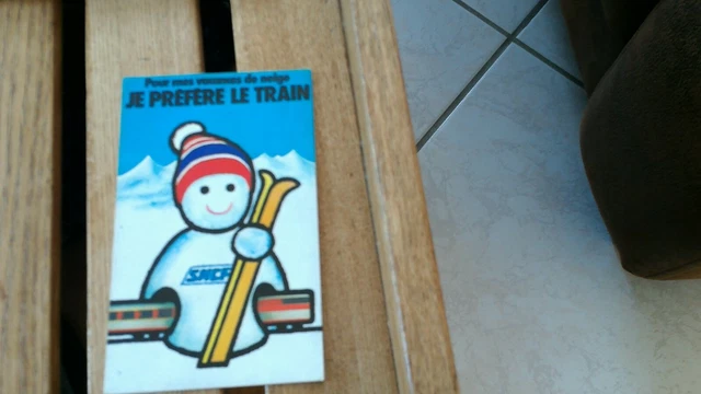 1970-1980 ANCIEN autocollant vintage-SNCF-je prefere le train-free port