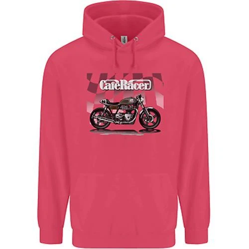 Felpa con cappuccio Cafe Racer moto motociclista bambini bambini 11