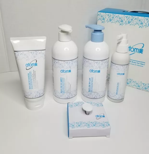 Atomy Herbal Hair Shampoo, Tonic, Treatment & Body Cleanser Set