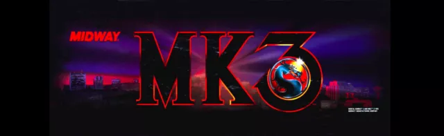 Mortal Kombat 3 Arcade Marquee 26"x8"