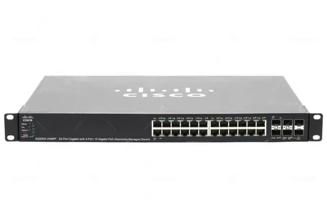 SG500X-24MPP CISCO SG500 24 PORT 1GB ETHERNET POE+ 4x 10GB SFP+ 2x 5GB SFP