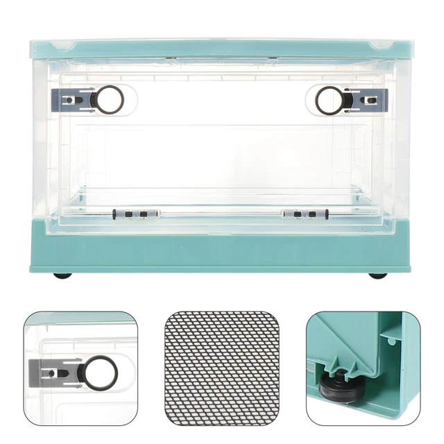 Glass Hamster Cage Plastic Breeding House Terrarium Foldable