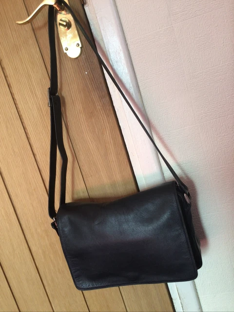 LOVELY LADIES LARGE Navy Leather Tula By Radley Messenger Shoulder Work Bag 12.20 PicClick UK
