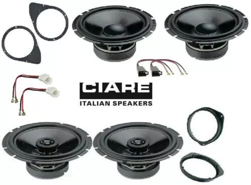 CIARE Set CW170Z CZ170 4 Lautsprecher Fiat 500 und Abarth 595 695 Conn / Fassun