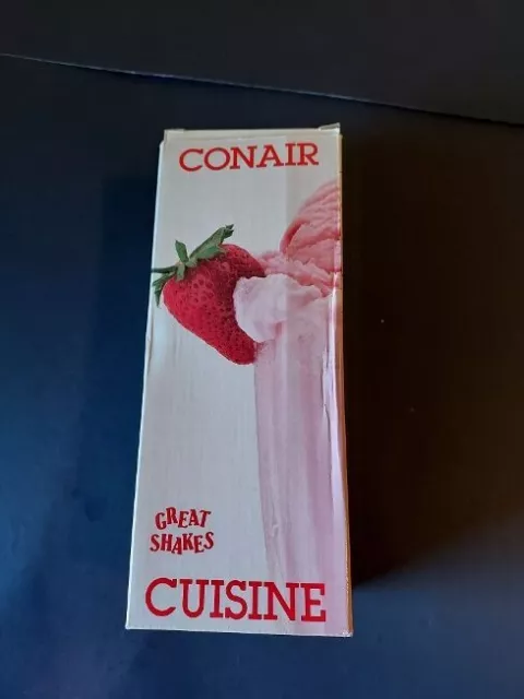 Conair Cuisine Great Shake Milk Shake CGS-100 Dishwasher Safe NIB 1988