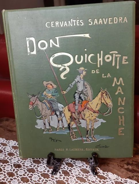 Rare édition ancienne illustrée Don Quichotte de la Manche Cervantes Don Quijote