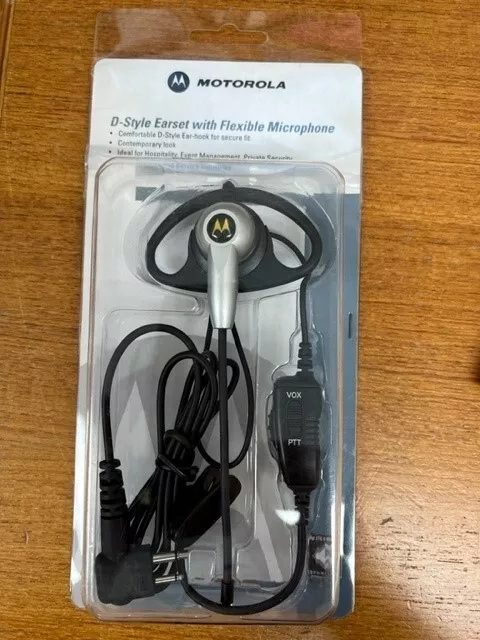 NEW PMLN4658A Motorola D-Hook Flexible Mic Tube Dual Pin CP150, CP200 PR400