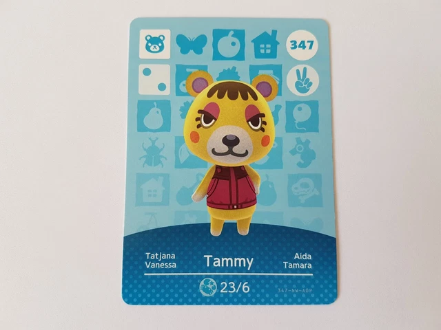 Carte Amiibo Animal Crossing 357 Aurore / Aurora [EUR] Série 4 Near Mint
