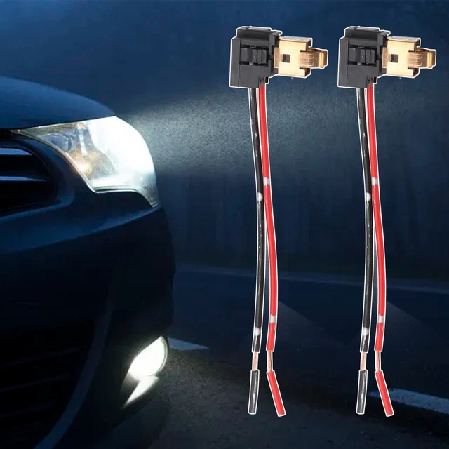 EMSea 2 Pièces Adaptateur Faisceau Câblage H1 H3 Voiture - Connecteur Phare LED