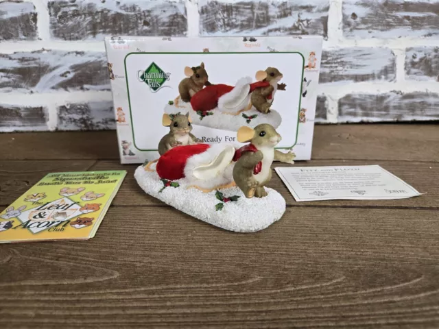 Charming Tails Fitz and Floyd Getting Ready For Santa 87/164 #229/5000 Ltd. Ed.