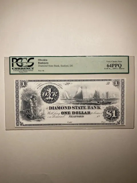Diamond State Bank Seafood DE $1 18__ ABNC Reprint Very Choice New