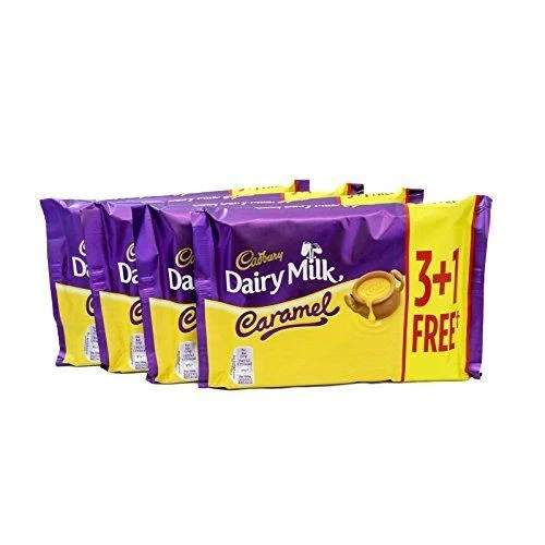 CADBURY DAIRY MILK Caramel 148g 4 Pack (16 Bars in Total) £22.16